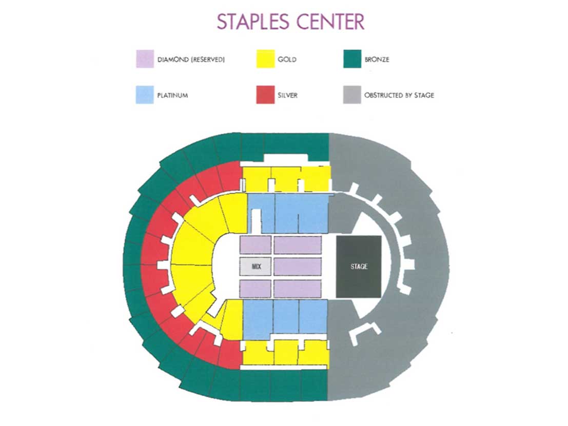 Staples Center Grammy Seating Chart