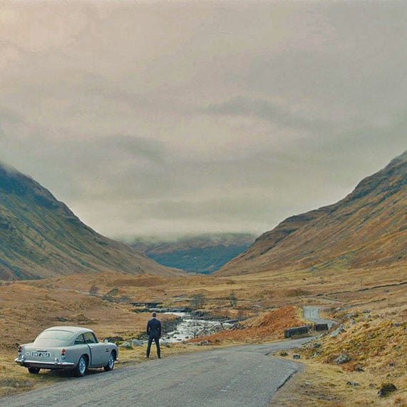 Scotland Skyfall Aston Martin Driving